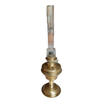 copper kerosene lamp
