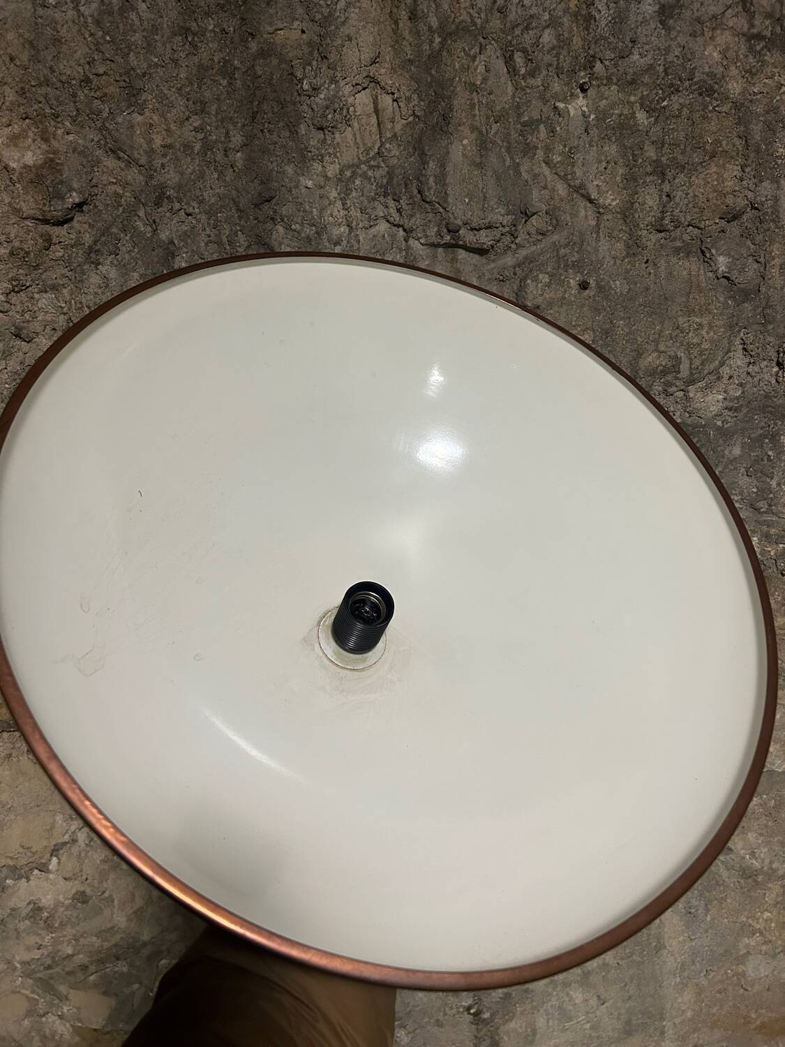 Vintage copper pendant light, Sweden 1960s