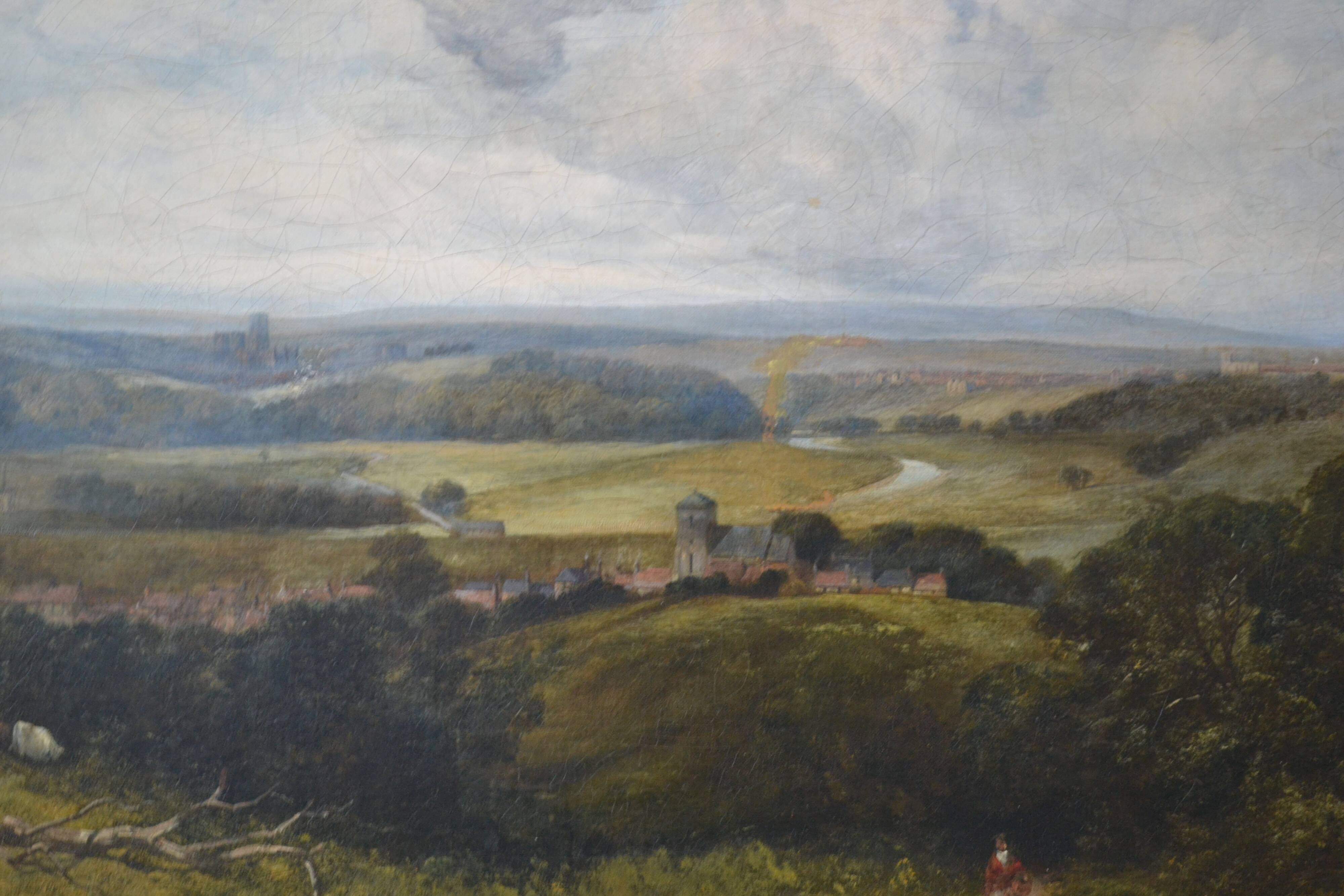 James Peel (1811-1906) Extensive view of Durham from Shincliffe Hill HST