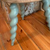 Painted tripod stool