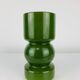 Green glass vase in Scandinavian style