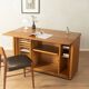 Very rare functional mid-century desk, 1960s, solid wood, Germany
