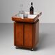 Teak Fliptop Bar Cart
