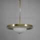 Bauhaus Brass Chandelier by Franta Anyz, 1930, Restored