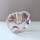 Walther Glas Solitaire Block Vase – Textured Floral Relief – Vintage German