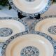 8 flat plates Salins Terre de Fer model François I