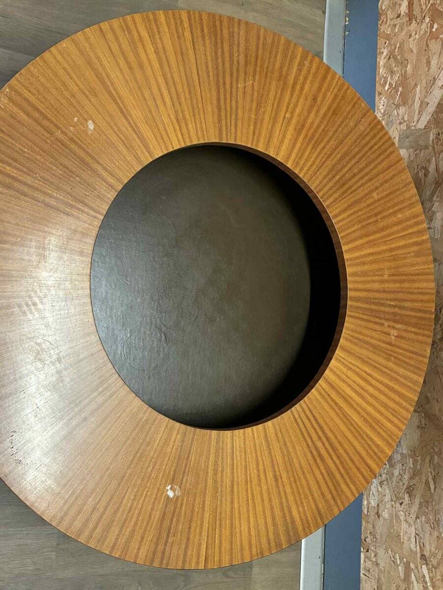 Vintage round coffee table, 1950s