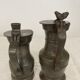 Pair of wine pitchers in pewter XVIIIth date 1753