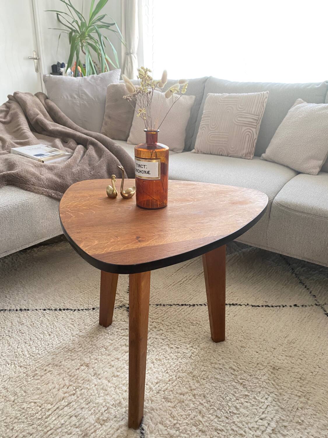 Vintage tripod coffee table