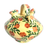 Chevrette en faïence aux fleurs