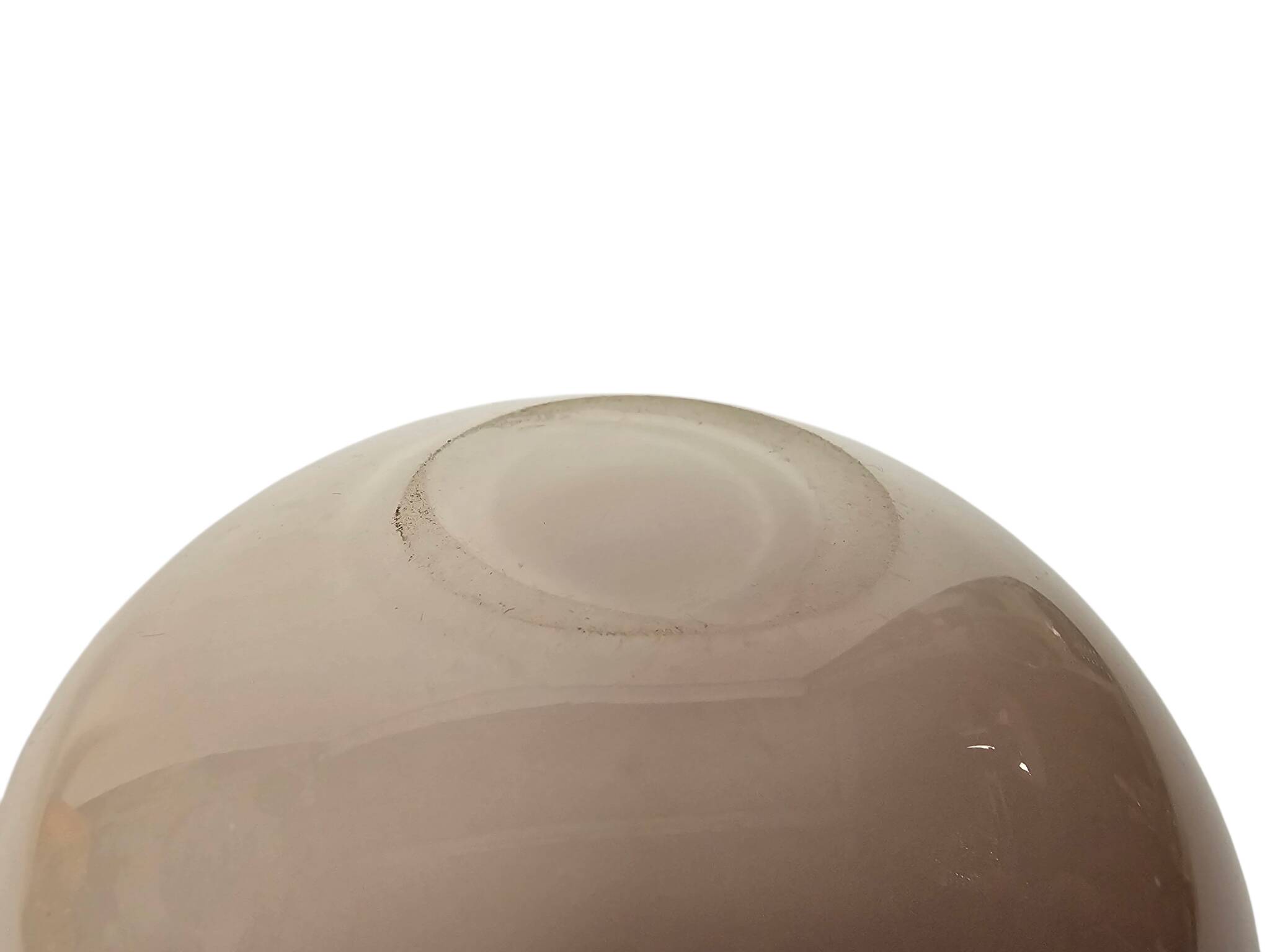 Murano - Alfredo Barbini - opaline glass - orange/white - Italy - 60's