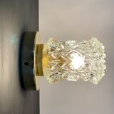 Vintage glass globe wall lamp