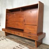 Maurice Pré high sideboard for Lieuvin in teak 1960