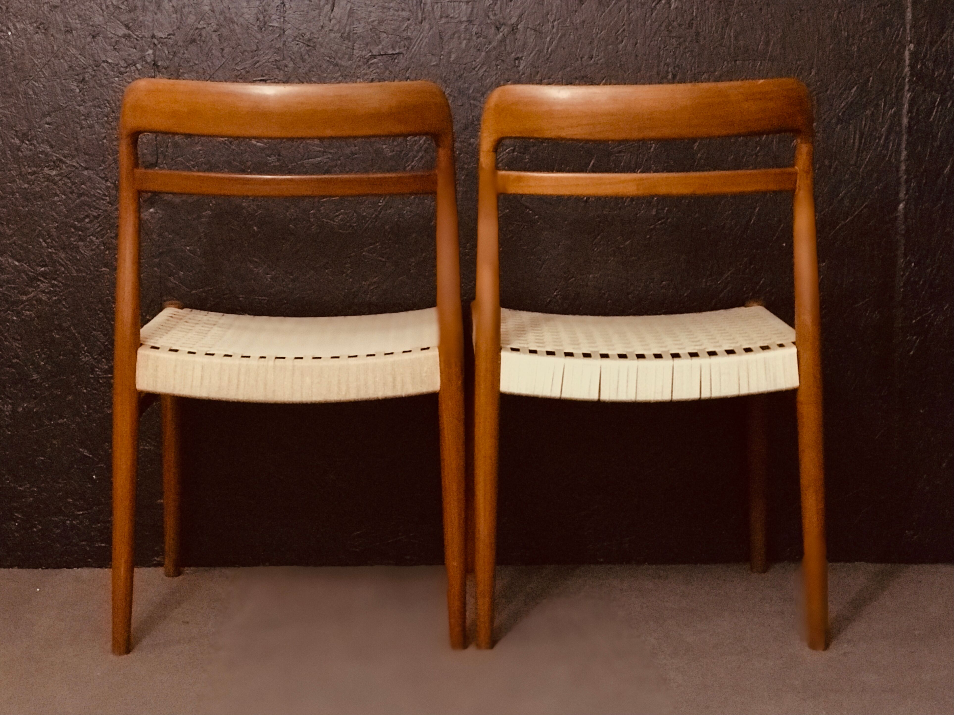 Set of 6 Norwegian Teak Dining Chairs by Alf Aarseth in teak.