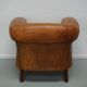 Fauteuil Club Vintage en Cuir Couleur Cognac, Pays-Bas