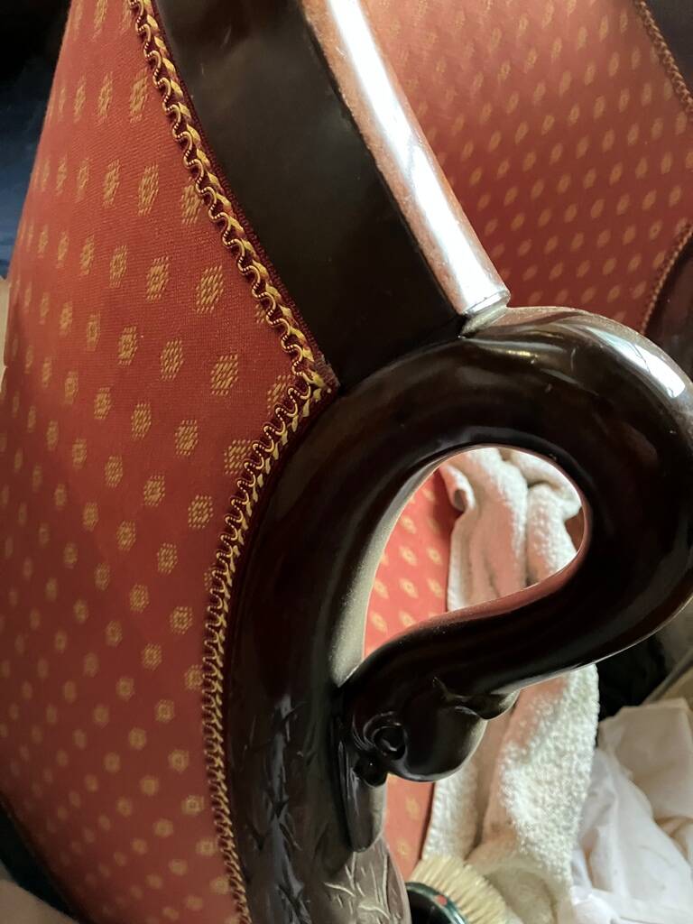 Mahogany armchair in First Empire style