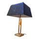 Lampe à poser dite " Gratte-ciel" en laiton année 70