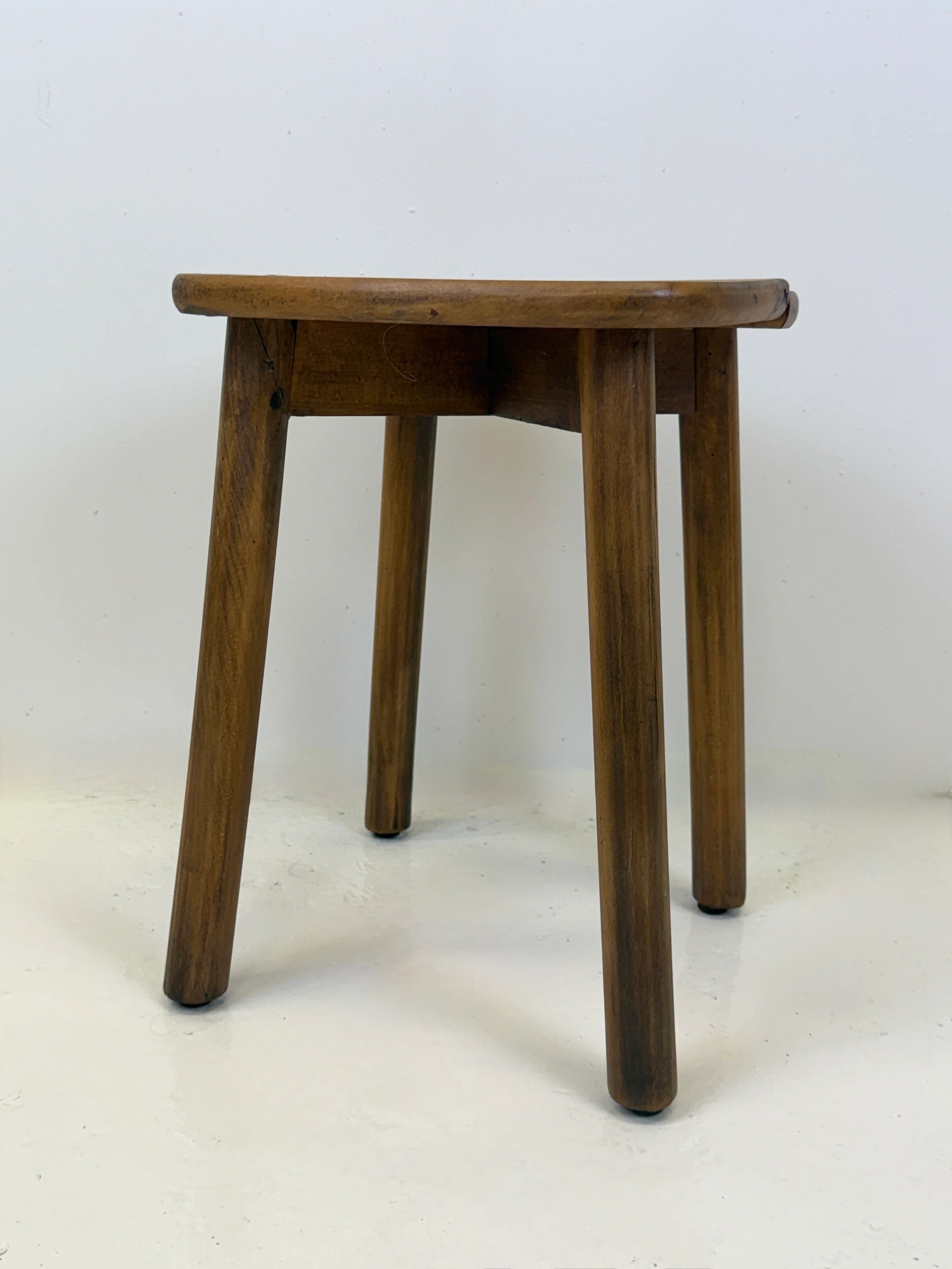 Wooden stool — Pierre Gautier-Delaye, France, 1960s