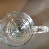 Art deco glass pitcher