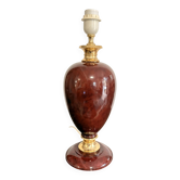 Ancien Lampe balustre Ecaille Tortue Vintage Hollywood Regency Laiton