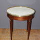 Table bouillotte de style Louis XVI en acajou vers 1920