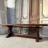 Solid oak kitchen dining room table