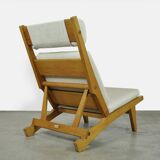 Rare set of 4 deckchairs AP71 including footstool by Hans Wegner for AP Stolen, Denmark 1968