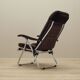 Brown velour armchair, Danish design, 1970s, production: Denmark