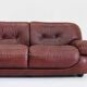 Sapporo Italian leather sofa Mobil Girgi 1970s