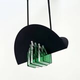 Green and White Murano Glass Pendant Light by Mazzega, 1970