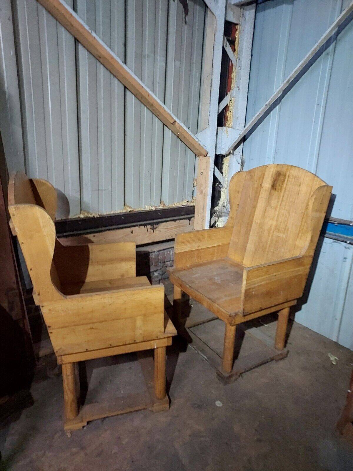 fir winged benches (pair)