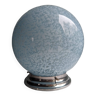 Ancienne plafonnier applique globe boule abat jour opaline bleu Clichy Art déco