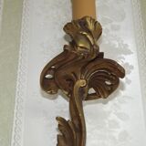 Applique deux feux en bronze à décor de feuilles d'acanthe