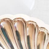Silver scallop butter dish