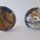 Set of Two Wall Lamps, Flush Mount, Sputnik, Space Age, Italy, 1970s
