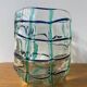 Vase verre artisanal soufflé « Rayé »
