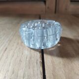 Porte fleurs en verre moulé 12 trous ancien vintage