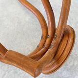 Pair of curved wooden coat racks or hooks from the 1900s