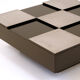 Table basse damiers 1970