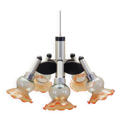 Lustre, design italien, années 1970, fabrication : Italie