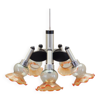 Chandelier, Italian design, 1970s, made in: Italy