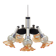 Chandelier, Italian design, 1970s, made in: Italy