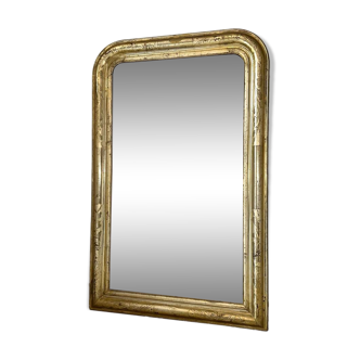 Antique Louis-Philippe mirror, 19th century, silver leaf