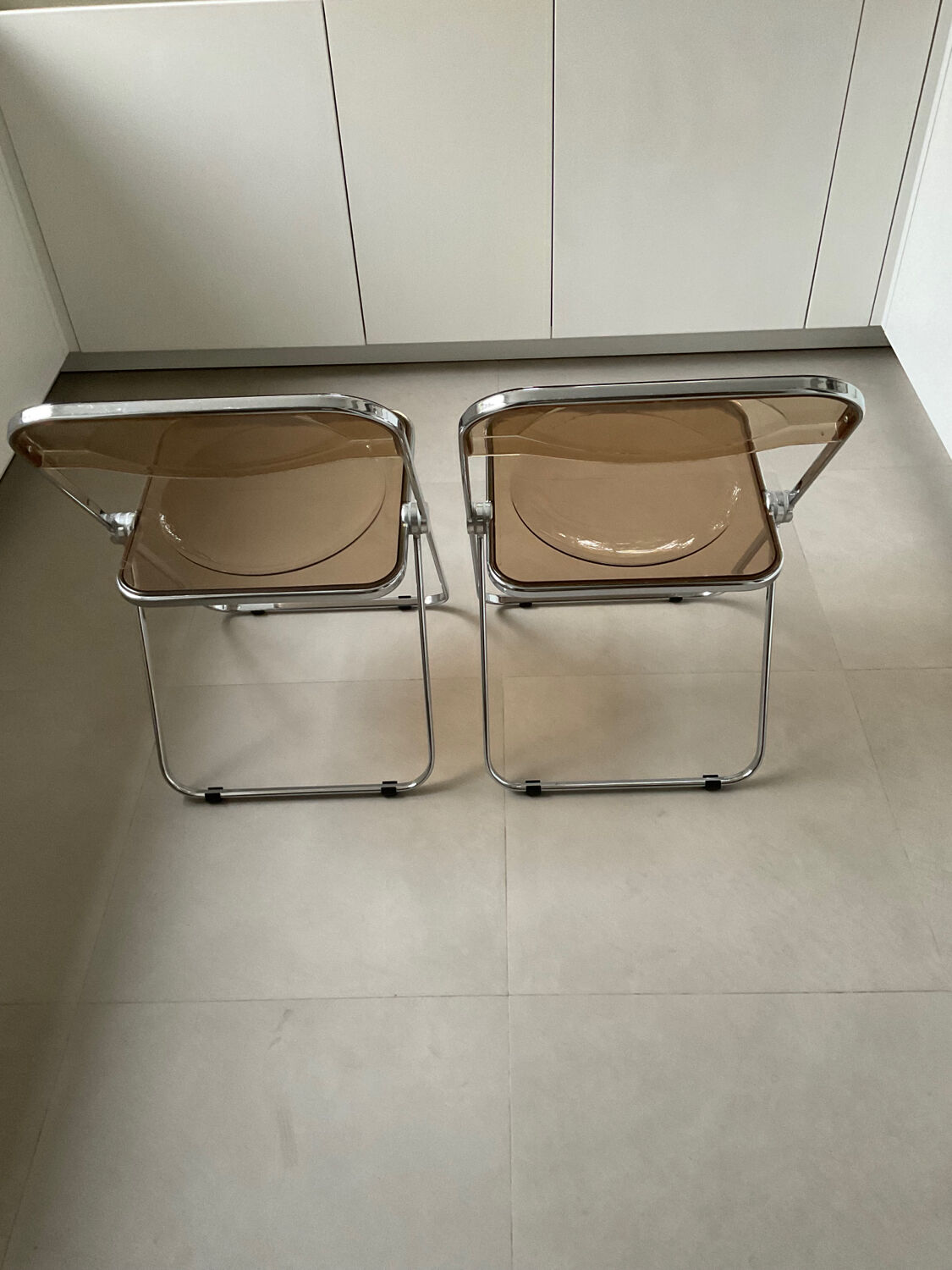 Plia 5 chairs by Giancarlo Peretti for Castelli vintage