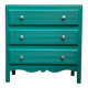 Art Deco emerald green chest of drawers