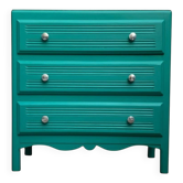 Art Deco emerald green chest of drawers
