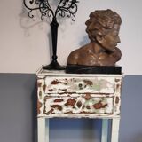 Bust of Mermoz in plaster by Giuseppe Carli (1915-1987)