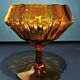 Large orange Bohemian crystal candy maker
