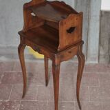 Bedside table, nightstand wood, accent furniture, antique furniture.