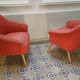 Seats 50-60 years red